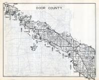 Door County Map, Wisconsin State Atlas 1933c